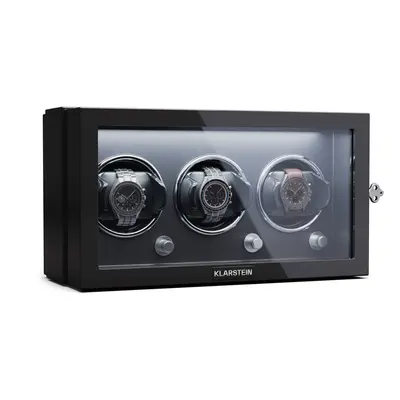 Klarstein Sarthe watch winder watches rotation modes LED lighting Lock
