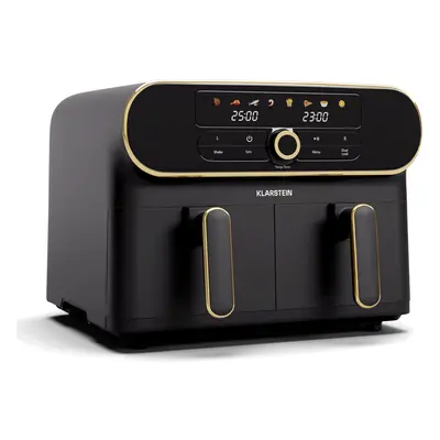 Klarstein AuraAir Colour Touch hot air fryer | compartments | L | W | - °C | programmes