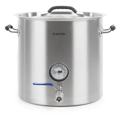 Klarstein Brauheld Pur Mash Kettle litres Without An Heating Element Thermometer stainless steel