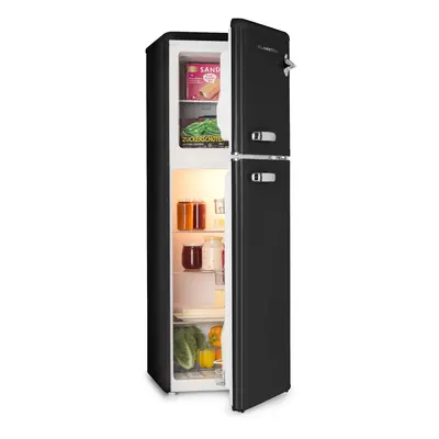Klarstein Audrey fridge & freezer combination 97l/39l retro look floors