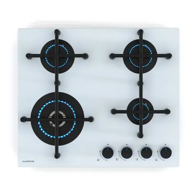 Klarstein Illuminosa Gas hob 4-burner Sabaf burner glass ceramic
