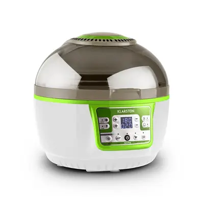 Klarstein VirAir Turbo Hot Air Fryer Grilling and baking 1400W Green White