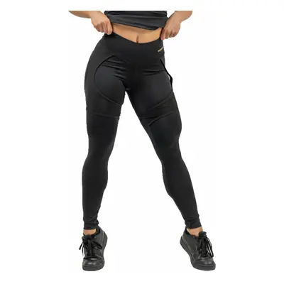 Nebbia High Waist Leggings INTENSE Mesh Black/Gold Fitness Trousers