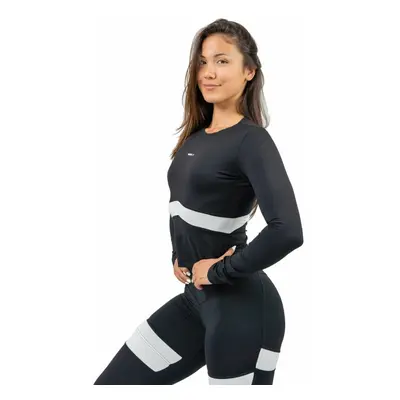 Nebbia Long Sleeve Sporty Top True Hero Black Fitness T-Shirt