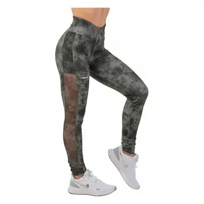 Nebbia ECO Camo Green Mesh Leggings "Breathe" Como Green Fitness Trousers