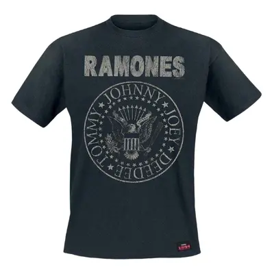 Ramones T-Shirt Seal Hey Ho Unisex Black