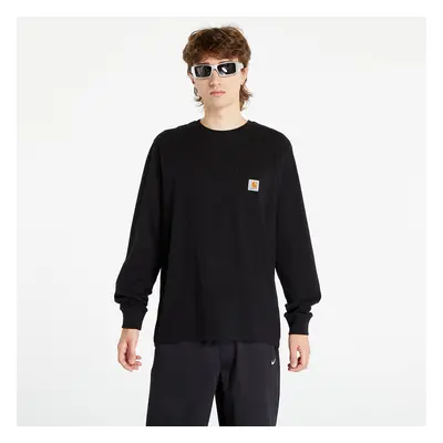 T-shirt Carhartt WIP Longsleeve Pocket T-Shirt UNISEX Black