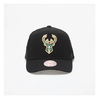 Cap Mitchell & Ness NBA Monogram Trucker Milwaukee Bucks Black