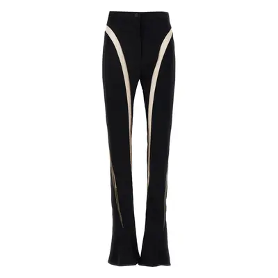 MUGLER Mesh Insert Leggings