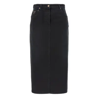 PRADA Denim Maxi Skirt