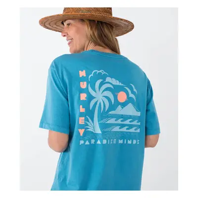 T-shirt short sleeve women - paradise minds|bluejay|xs