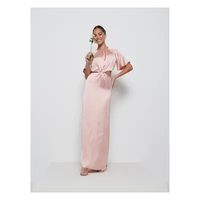 Zara Twist Knot Bridesmaid Dress - Blush