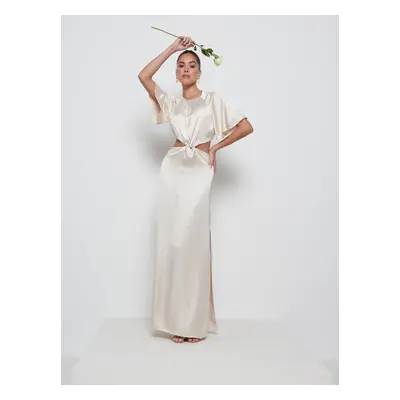 Zara Twist Knot Bridesmaid Dress - Champagne