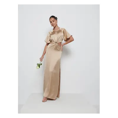 Zara Twist Knot Bridesmaid Dress - Bronze