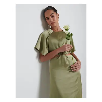 Zara Twist Knot Bridesmaid Dress - Olive