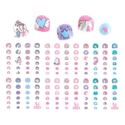 Superior quality Children Nail Sticker Lovely Cartoon Unicorn waterproof Non-toxic nail decorate