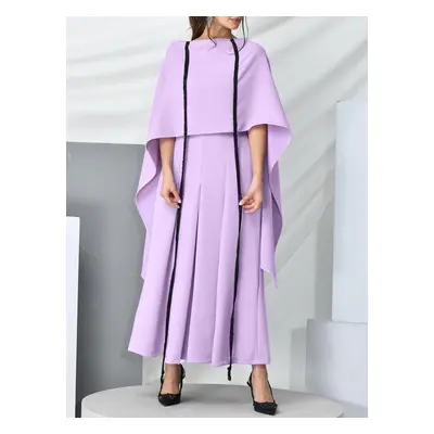 Purple Elegant Stitching Bandage Tube Top Trousers Three-piece Suit