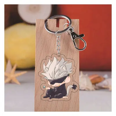 Jujutsu Kaisen Acrylic Keychain Cute Anime Peripheral Key Ring Cartoon Bag Pendant