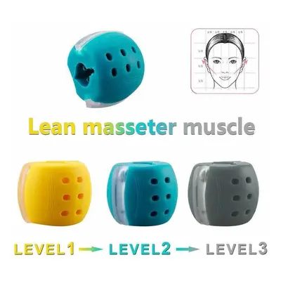 1Pc Jaw Trainer Face-lift Artifact Facial Muscle Chew Device Face and Neck Exercise Ball Strengt