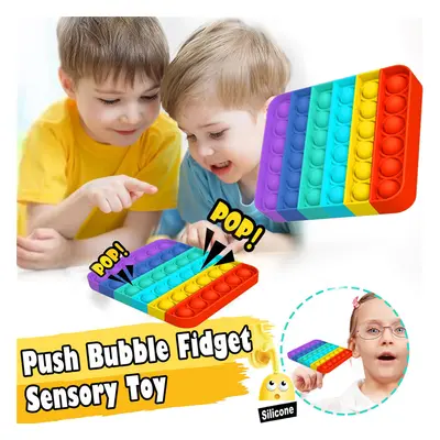 Nisi 1Pcs Push Pop Bubble Sensory Toy Autism Needs Squishy Stress Reliever Toys Adult Child Funn