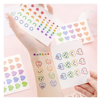 Creative cartoon smiley face stickers star with the same paragraph lasting waterproof cute girl 