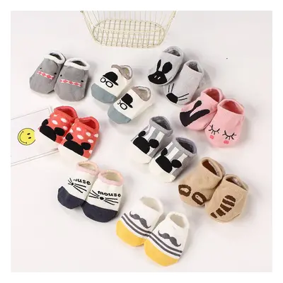 Children's socks cartoon non-slip floor socks cotton infant baby boat socks