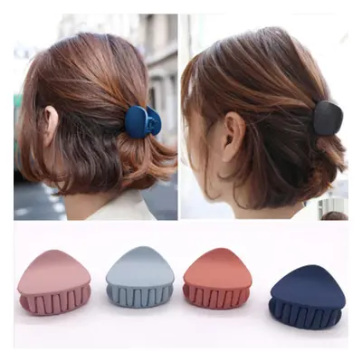 1PC 2021 Korean Fashion Design Women Hair Claw Solid Color Hair Crab Retro Square Scrub Hair Cli