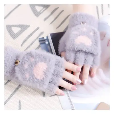 Ladies flip cartoon gloves