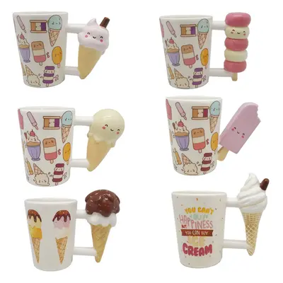 Cartoon expression pack ice cream popsicle ice cream cup ceramic mug