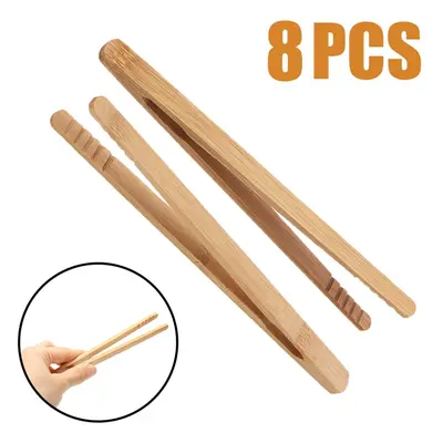 Hot Sale Bamboo Wooden Tea Clips Kitchen Food Tongs Salad To