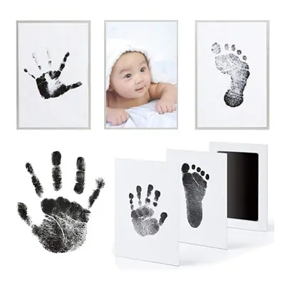 Footprint Imprint Kit Baby Ink Pad Storage Memento Ink Newborn Photo Frame Kits Baby Souvenir Dr