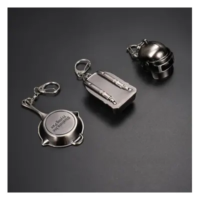 Kaisa PUBG Eating Chicken Keychain Pendant Five-piece 98kTertiary General Car Keychain Cute Keyc