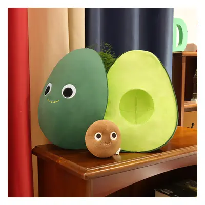 20 fun avocado pillows, cute cartoon detachable fruit plush dolls, a gift for children