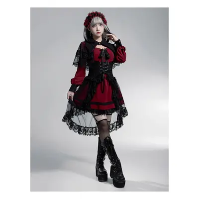 Gothic Lolita Dresses Bows Ruffles White White