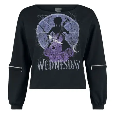 Wednesday Sharp Edged Sweatshirt black