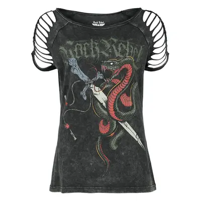 Rock Rebel by EMP T-Shirt With Old School Print T-Shirt grey