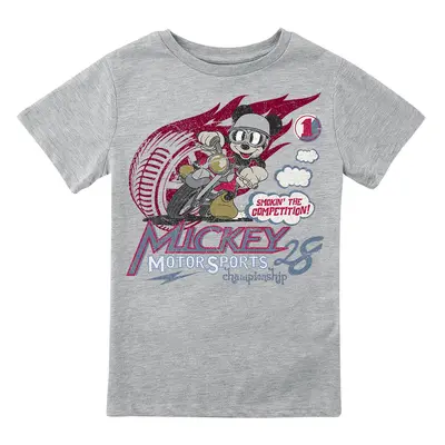 Mickey Mouse Kids - Motor Sports Championship T-Shirt grey