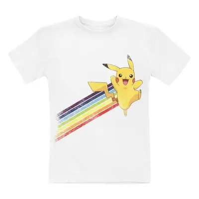 Pokémon Kids - Pikachu - Rainbow T-Shirt white