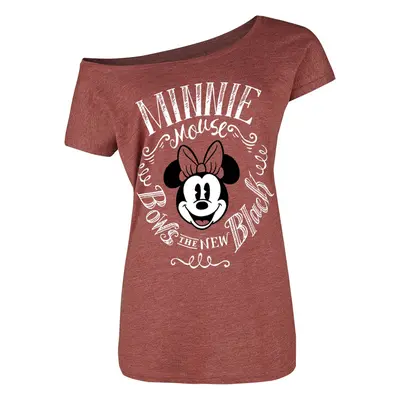 Mickey Mouse Minnie Mouse - Bows T-Shirt mottled red