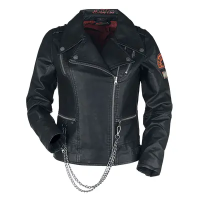 Stranger Things Hellfire Club Imitation Leather Jacket black