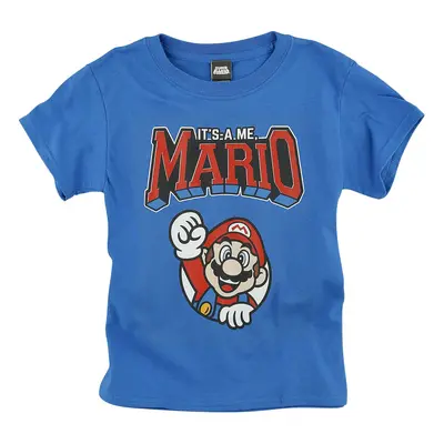 Super Mario Kids - It's A Me, Mario T-Shirt blue