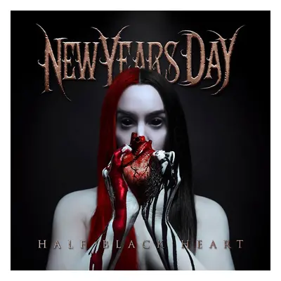 New Years Day Half black heart CD multicolor