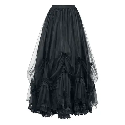 Sinister Gothic Gothic Skirt Long skirt black