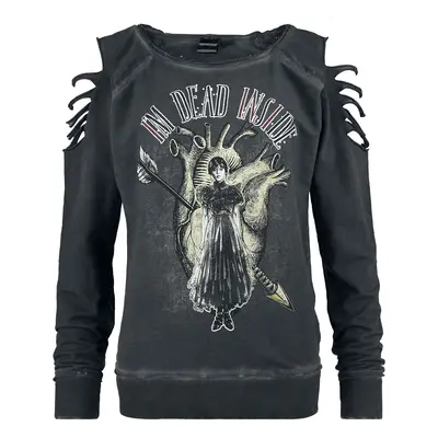 Wednesday I'm dead inside Sweatshirt dark grey