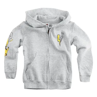 Pokémon Kids - Pikachu - Pokemon Trainer Hoodie Jacket mottled grey