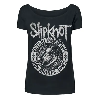 Slipknot Flaming Goat T-Shirt black