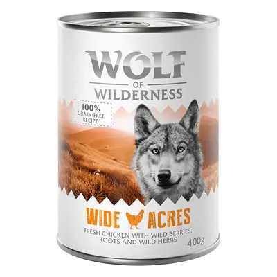 Wolf of Wilderness Adult Single Protein 6 x 400g - Wide Acres - Chicken