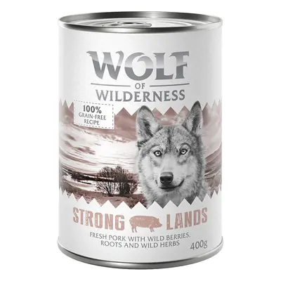 Wolf of Wilderness Adult Single Protein 6 x 400g - Strong Lands - Pork