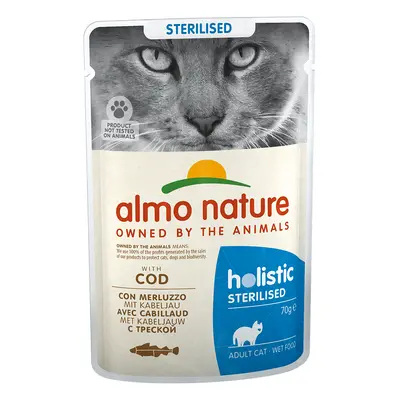 Almo Nature Holistic Sterilised Pouches 70g - Saver Pack: Cod (12 x 70g)