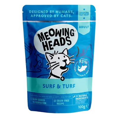 Meowing Heads Surf & Turf - 10 x 100g